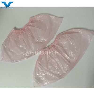 Einweg-PE 17X41cm wasserdicht rosa Schuhdeckel für Labore Gramm 2-30g Herstellung