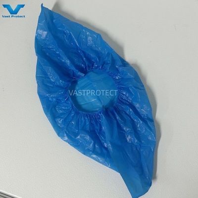 Einweg-Wasserdichte Blaue Reinigungsraum Schuhdeckel mit elastischem Stil 2-30g