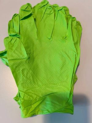 240 mm Länge Nitril-Prüfhandschuhe für die Küche und die Lebensmittelverarbeitung Weiß Schwarz Blau Pulver