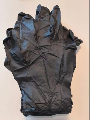 Einweg-Schwarze Nitril-Prüfhandschuhe Größen S M L XL 9 Inch Aql 1,5 für den Gartenbau
