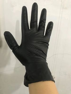 Einweg-Schwarze Nitril-Prüfhandschuhe Größen S M L XL 9 Inch Aql 1,5 für den Gartenbau