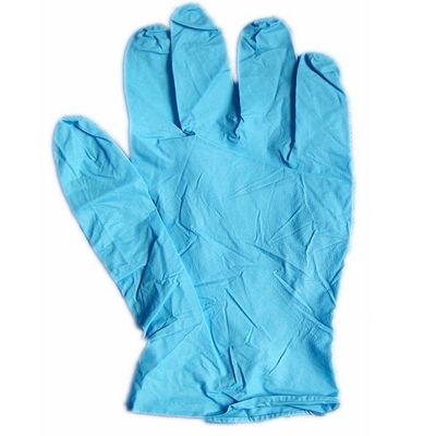 Stretch Dauerhafte Atmung Nitril Examen Handschuhe mit Logo-Druck