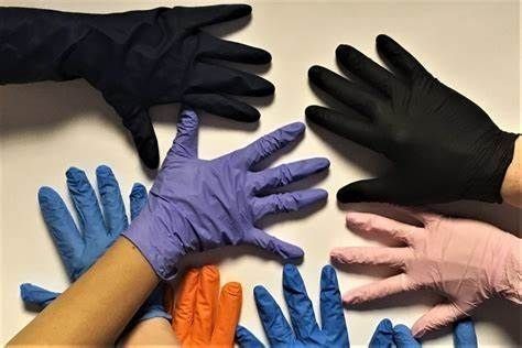 Einwegmedizinische Untersuchung Blaue Nitrilhandschuhe ISO-zertifizierte Schachtel aus 10 Kisten 100 Handschuhe