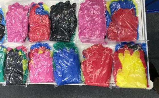 240 mm Länge Pulverfreie, nicht sterile Nitril-Vinyl-Mischungen, Einweg-Prüfhandschuhe