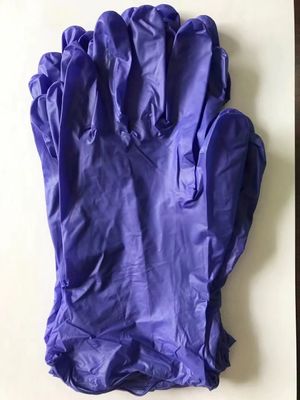 Pulverfreie Einweghandschuhe aus blauem Vinylnitril für die medizinische Untersuchung und Reinigung