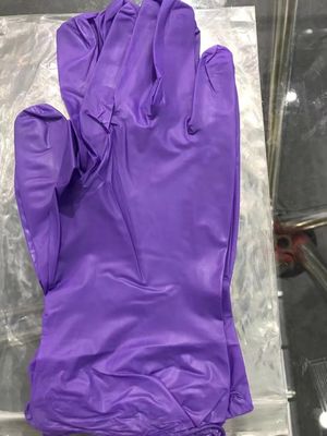 Pulverfreie Einweghandschuhe aus blauem Vinylnitril für die medizinische Untersuchung und Reinigung