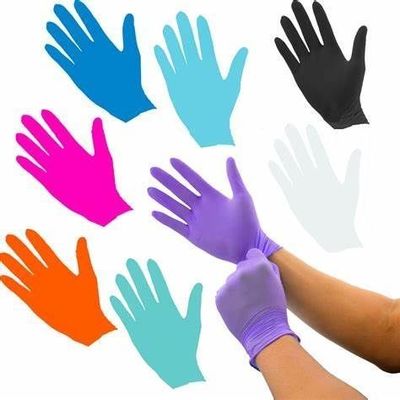 En420 Standard Schwarzblau Lila Nitrilhandschuhe für ärztliche Untersuchungen und Haushalte