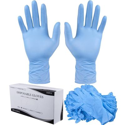 En420 Standard Schwarzblau Lila Nitrilhandschuhe für ärztliche Untersuchungen und Haushalte