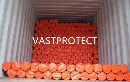 Orange PE Tarpaulin Roll 3.65m Breite Doppelwasserdicht Anpassung für Ihr Projekt