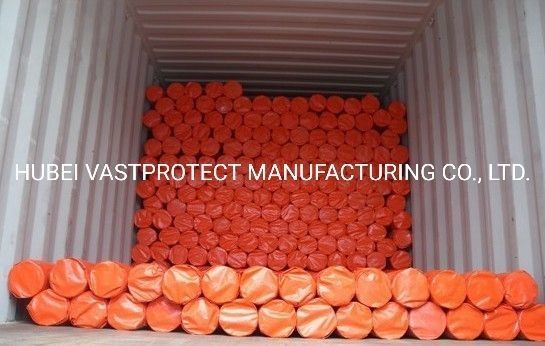 Doppelseitig Orange PE Poly Tarps Roll mit Papierkern und Anpassung einfach gemacht