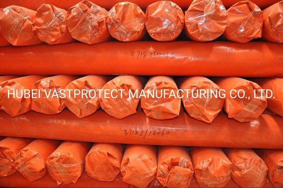 Doppelseitig Orange PE Poly Tarps Roll mit Papierkern und Anpassung einfach gemacht